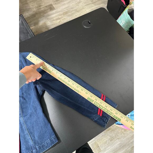 Vintage Ralph Lauren Double Breasted Denim Jacket Petite Equestrian Preppy - Picture 8 of 10